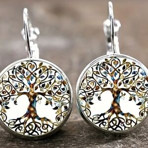 Silver Tree of Life Earrings